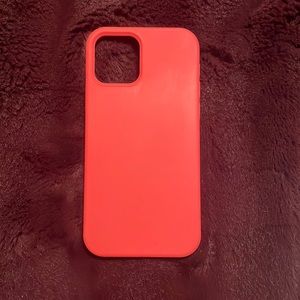 Pink Silicone iPhone 12/12 Pro Phone Case